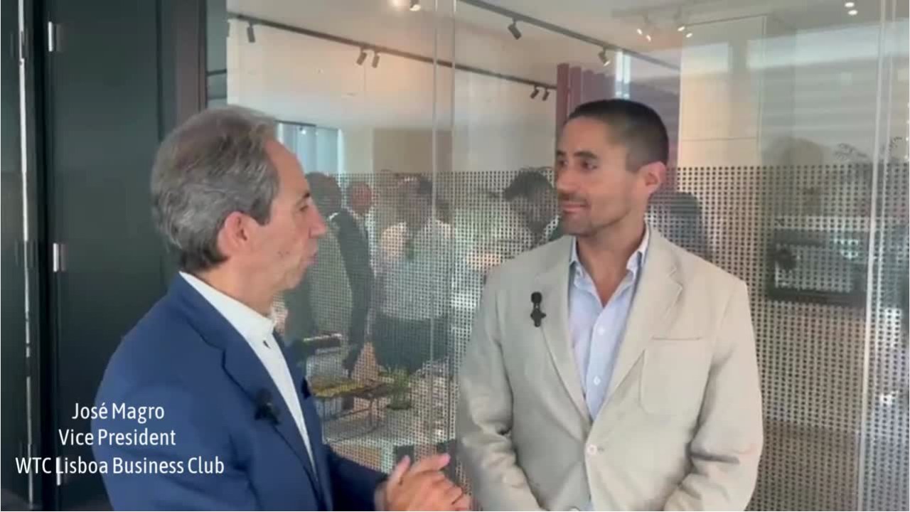 Diogo Firmo em entrevista no World Trade Center Lisboa